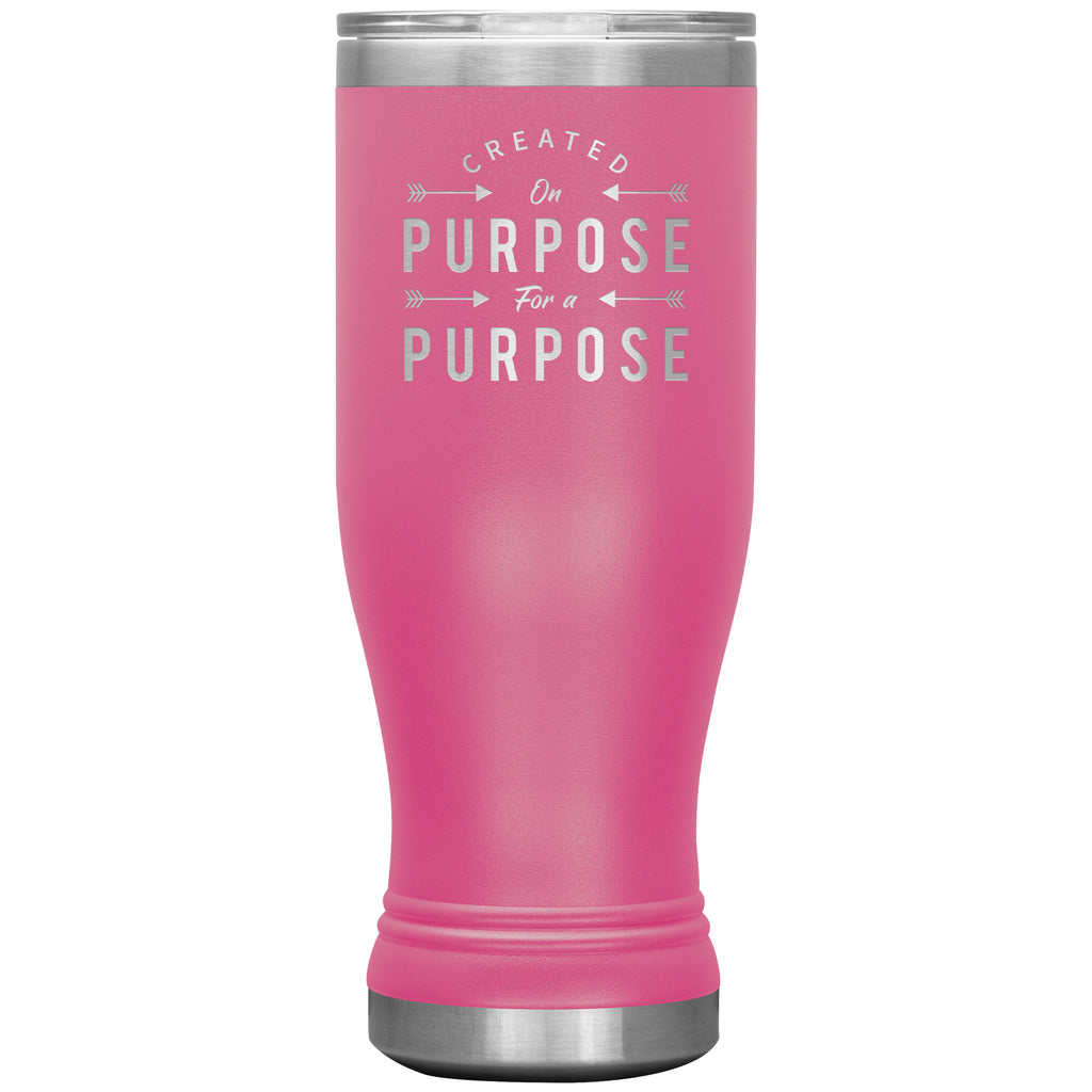 Created On Purpose For A Purpose Premium Christian BOHO Tumblers