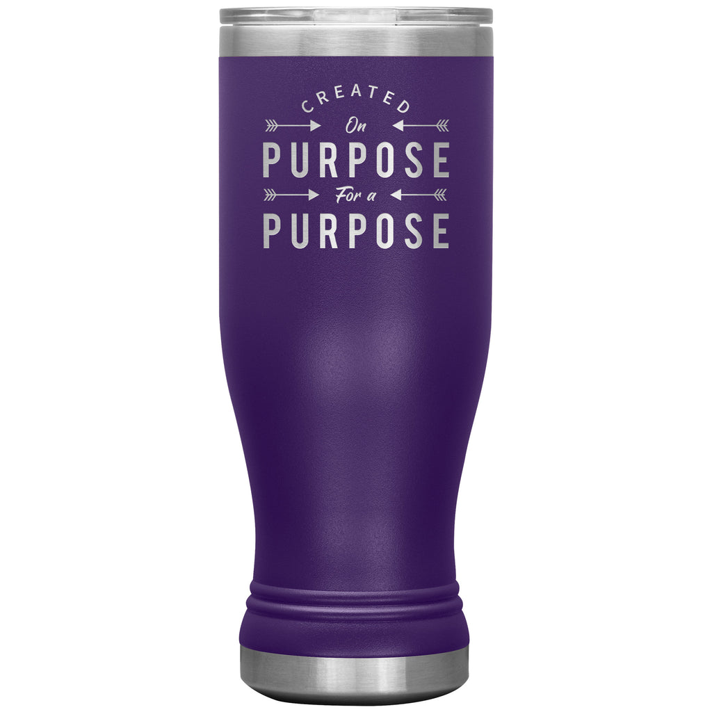 Created On Purpose For A Purpose Premium Christian BOHO Tumblers