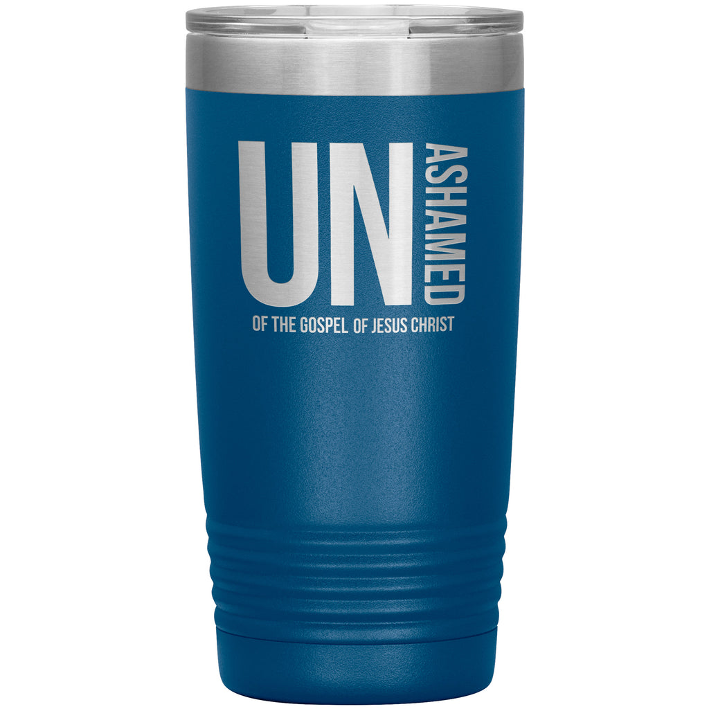 Unashamed Of The Gospel Of Jesus Christ Premium Christian Tumbler