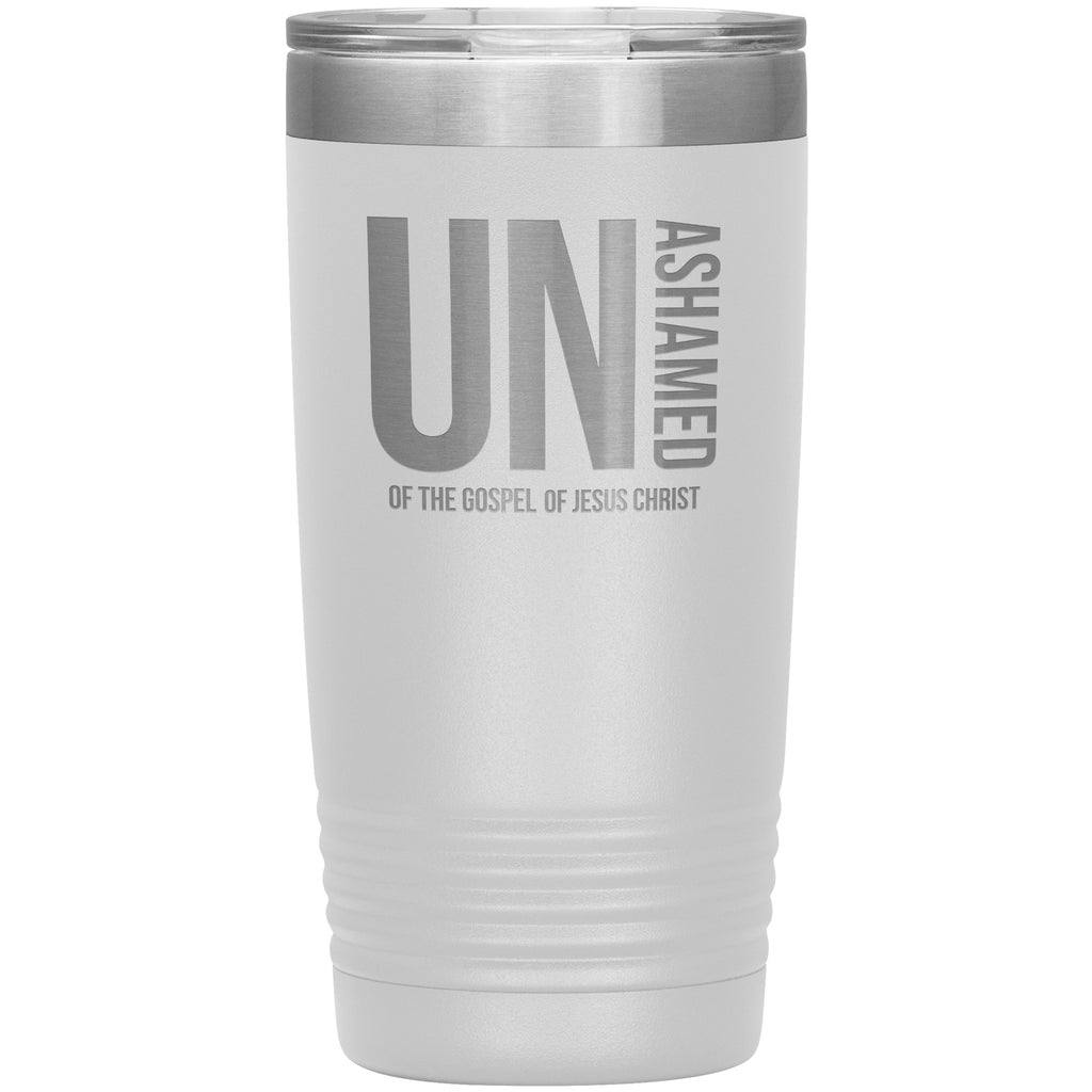 Unashamed Of The Gospel Of Jesus Christ Premium Christian Tumbler