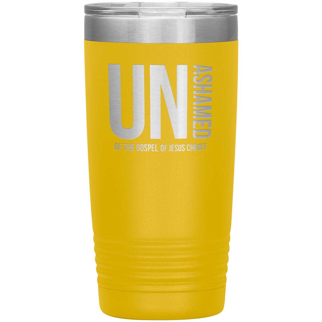 Unashamed Of The Gospel Of Jesus Christ Premium Christian Tumbler